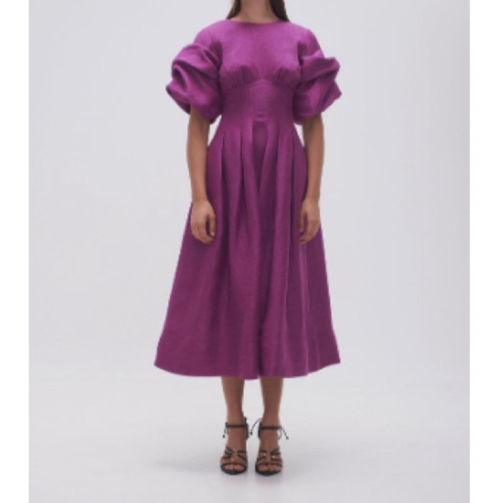 Aje Purple Midi Dress